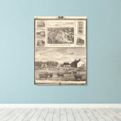 Maple Grove Herd, Cedar Co New Hampton Canvas Afdruk (Insitu (Houten vloer))