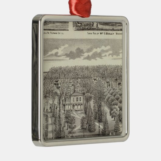 Maple Grove Metalen Ornament (Rechts)