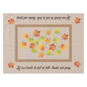 Maple herfst bladeren en gebed tafelkleed (Voorkant (Horizontaal))