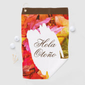 Maple Herfst Herfstbladeren Botanische Golfer Love Golfhanddoek (Insitu)