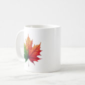 Maple Herfst Leaf Classic Ceramic Koffiemok (Voorkant links)