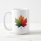 Maple Herfst Leaf Large Classic Ceramic Koffiemok (Links)
