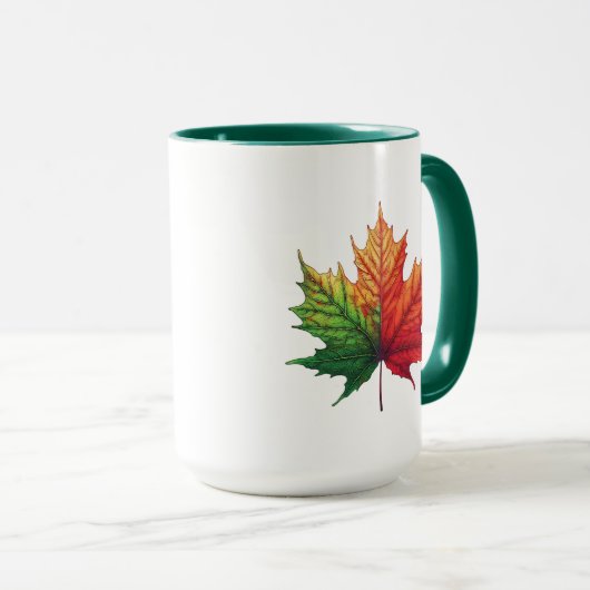 Maple Herfst Leaf Large Combo Mok (Voorkant rechts)