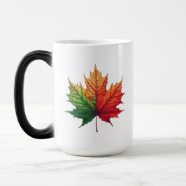 Maple Herfst Leaf Large Morphing Magische Mok
