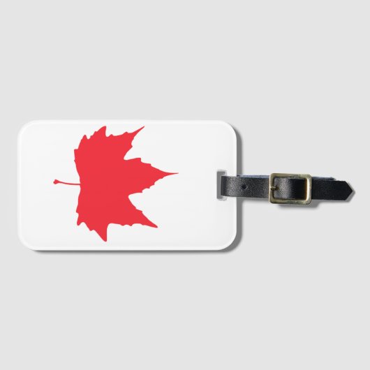 Maple herfstblad bagagelabel (Voorkant (horizontaal))