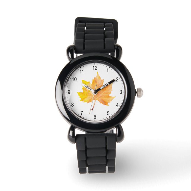 Maple herfstblad horloge (Voorkant)