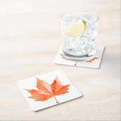 Maple herfstblad kartonnen onderzetters (Insitu)