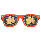 Maple herfstblad retro zonnebril (Voorkant)