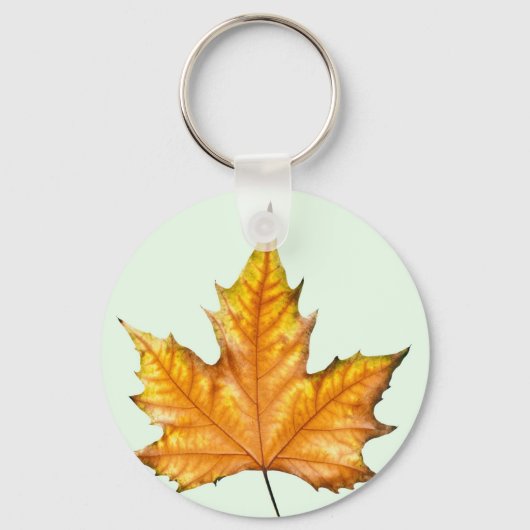 Maple herfstblad sleutelhanger (Voorkant)