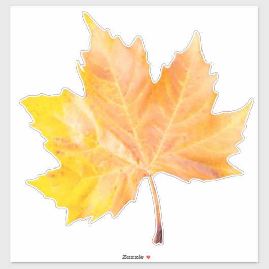 Maple herfstblad sticker (Vel)