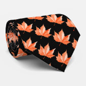 Maple herfstblad stropdas (Opgerold)