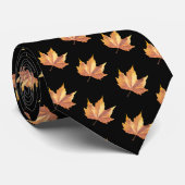 Maple herfstblad stropdas (Opgerold)