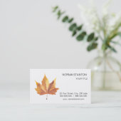 Maple herfstblad visitekaartje (Staand voorkant)