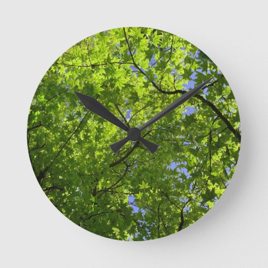 Maple in lente ronde klok (Voorkant)