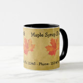 Maple laat de zakelijke Mok van de Maple Syrup ove (Voorkant rechts)