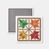 Maple Leaf Barn Quilt Magnet (Voorkant / Achterkant)