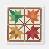 Maple Leaf Barn Quilt Magnet (Voorkant)