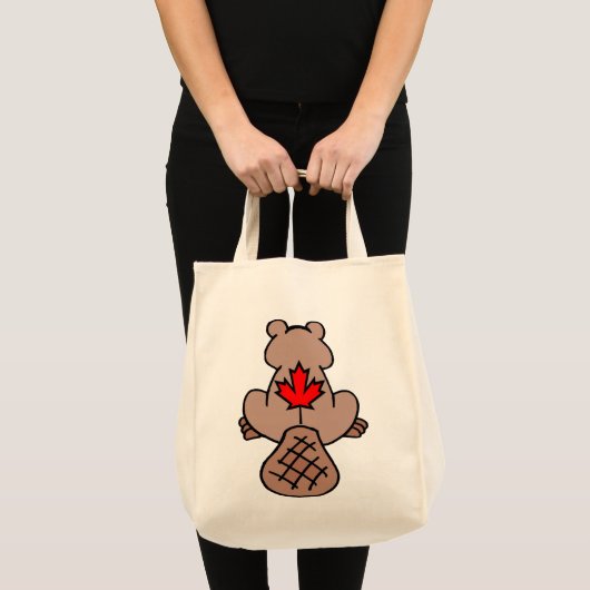 Maple Leaf Beaver Bag Tote Bag (Voorkant (product))
