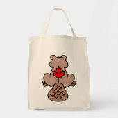 Maple Leaf Beaver Bag Tote Bag (Voorkant)