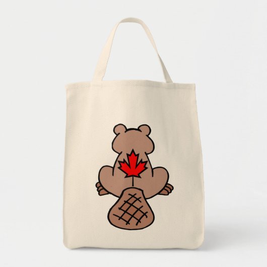 Maple Leaf Beaver Bag Tote Bag (Voorkant)