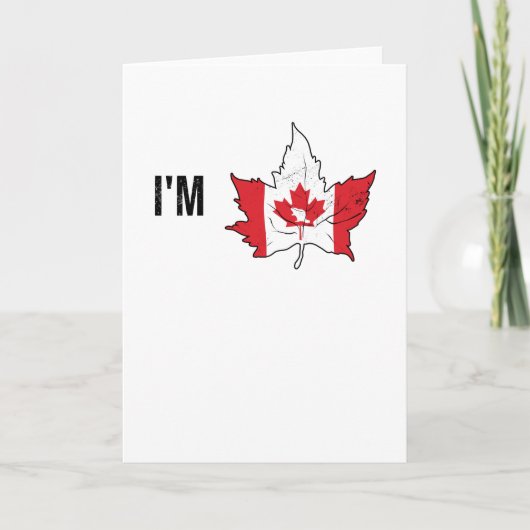 Maple Leaf Beaver Canadians Canada Day Canada Kaart (Voorkant)