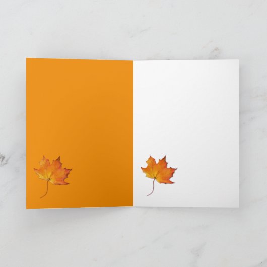 Maple Leaf Bedankt 2 Note Kaart (Binnen)