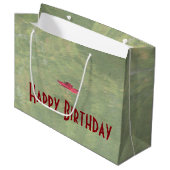 Maple Leaf Birthday Bag Groot Cadeauzakje (Voorkant Gekanteld)