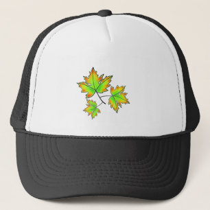 Maple Leaf, botanische, rode oranje bladeren Trucker Pet