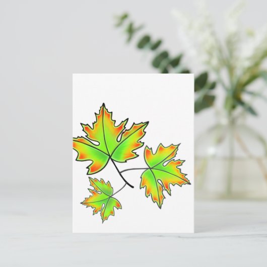 Maple Leaf Briefkaart (Staand voorkant)
