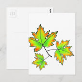 Maple Leaf Briefkaart (Voorkant / Achterkant)