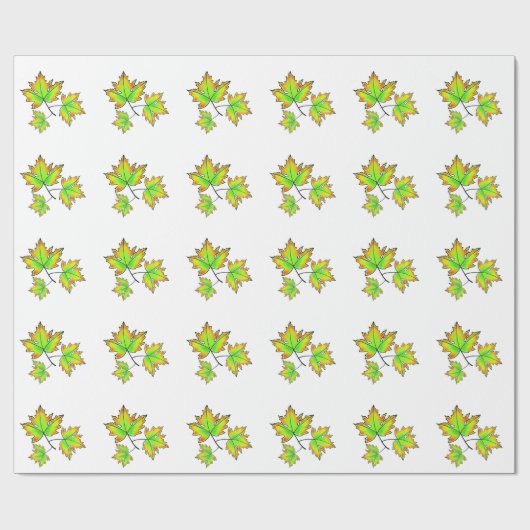 Maple Leaf Cadeaupapier (Vlak)