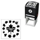 Maple Leaf Canada 150 aanpasbaar Zelfinktende Stempel (In situ)