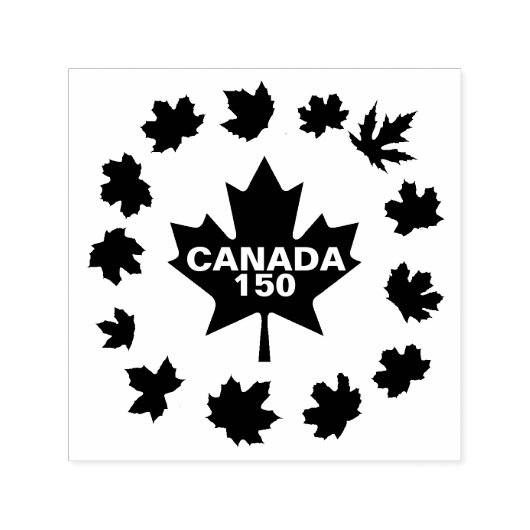 Maple Leaf Canada 150 aanpasbaar Zelfinktende Stempel (Design)