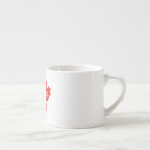 Maple Leaf Canada Dag 1 juli Viering Gift Espresso Kop (Rechts)