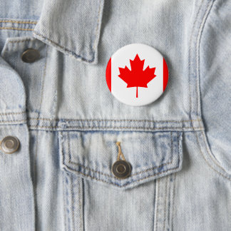 Maple Leaf Canada Dag 1 juli Viering Gift Ronde Button 5,7 Cm
