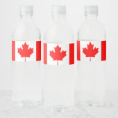 Maple Leaf Canada Dag 1 juli Viering Gift Waterfles Etiket (Flessen)