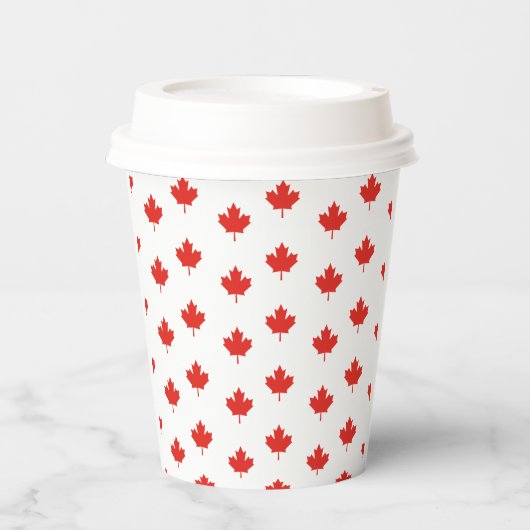 Maple Leaf Canada Dag 1e Juli Feestcadeau Papieren Bekers (Voorkant)
