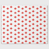 Maple Leaf Canada Day Party Cadeaupapier (Vlak)
