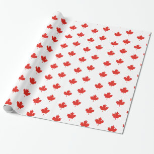 Maple Leaf Canada Day Party Cadeaupapier