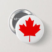 Maple Leaf Canada Day Pin Ronde Button 5,7 Cm (Voorkant /achterkant)