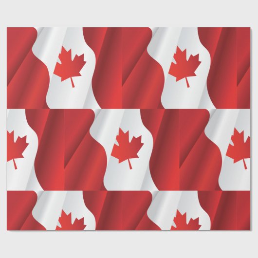 Maple Leaf Canada Flag Cadeaupapier (Vlak)