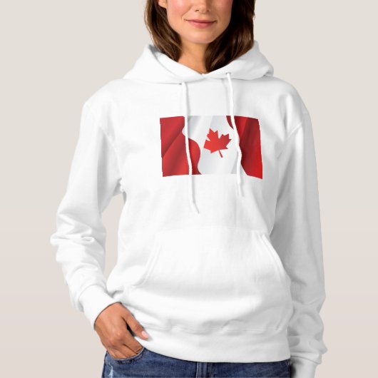 Maple Leaf Canada Flag Hoodie (Voorkant)