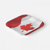 Maple Leaf Canada Flag Papieren Bordje (Gebogen)