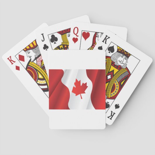 Maple Leaf Canada Flag Pokerkaarten (Achterkant)
