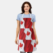 Maple Leaf Canada Flag Schort (Gedragen)