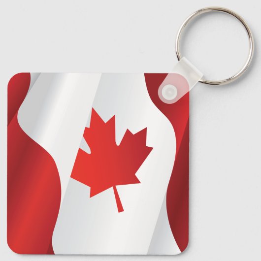 Maple Leaf Canada Flag Sleutelhanger (Achterkant)