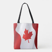 Maple Leaf Canada Flag Tote Bag (Achterkant)