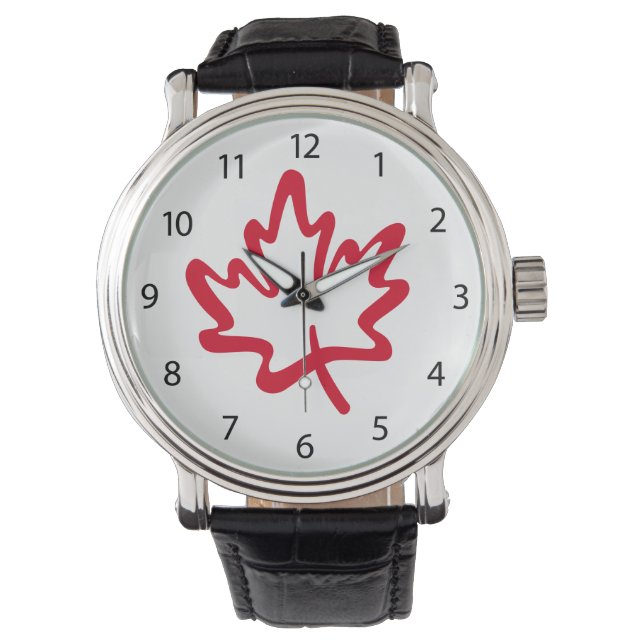 Maple Leaf Canada is niet te koop in de Verenigde  Horloge (Voorkant)