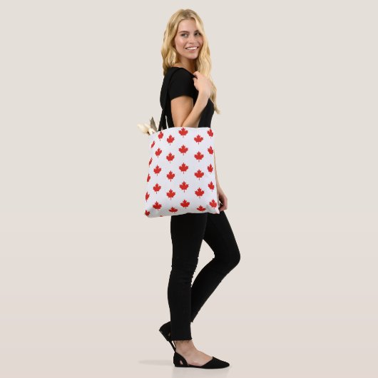 Maple Leaf, Canada Tote Bag (Op model)