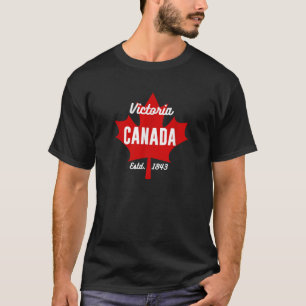 Maple Leaf Canada Vlag Eh Victoria Canada Souvenir T-shirt